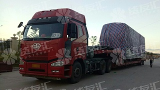 湖南货友汇供应链有限公司成功承运长沙至深圳超高双层大巴车运输项目