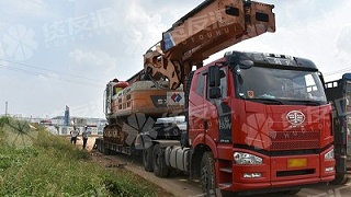 湖南货友汇供应链有限公司成功完成长沙至广西南宁旋挖钻机运输任务