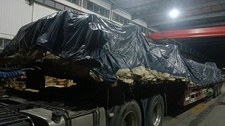 湖南货友汇供应链有限公司圆满承运长沙至合肥踢纸机设备运输任务